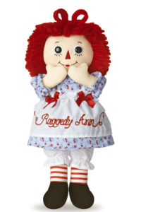Image of classic Raggedy Ann cloth doll.