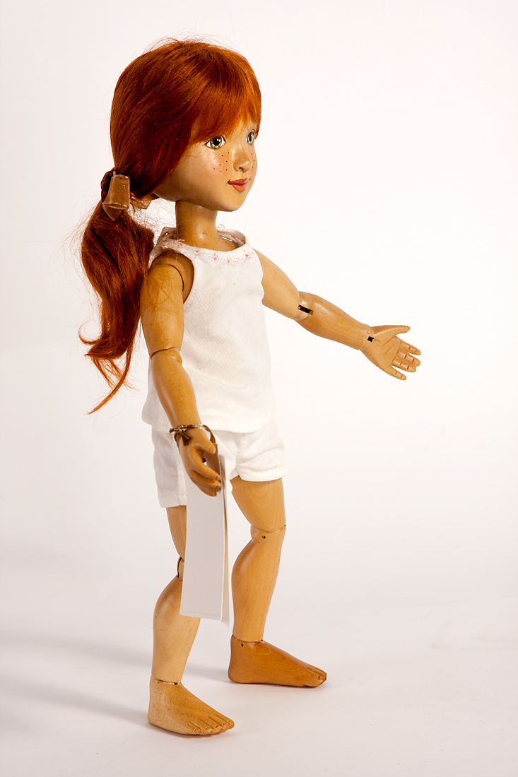 12-Inch Wooden Dress Up Doll Sophie Xenis Collectible Doll 