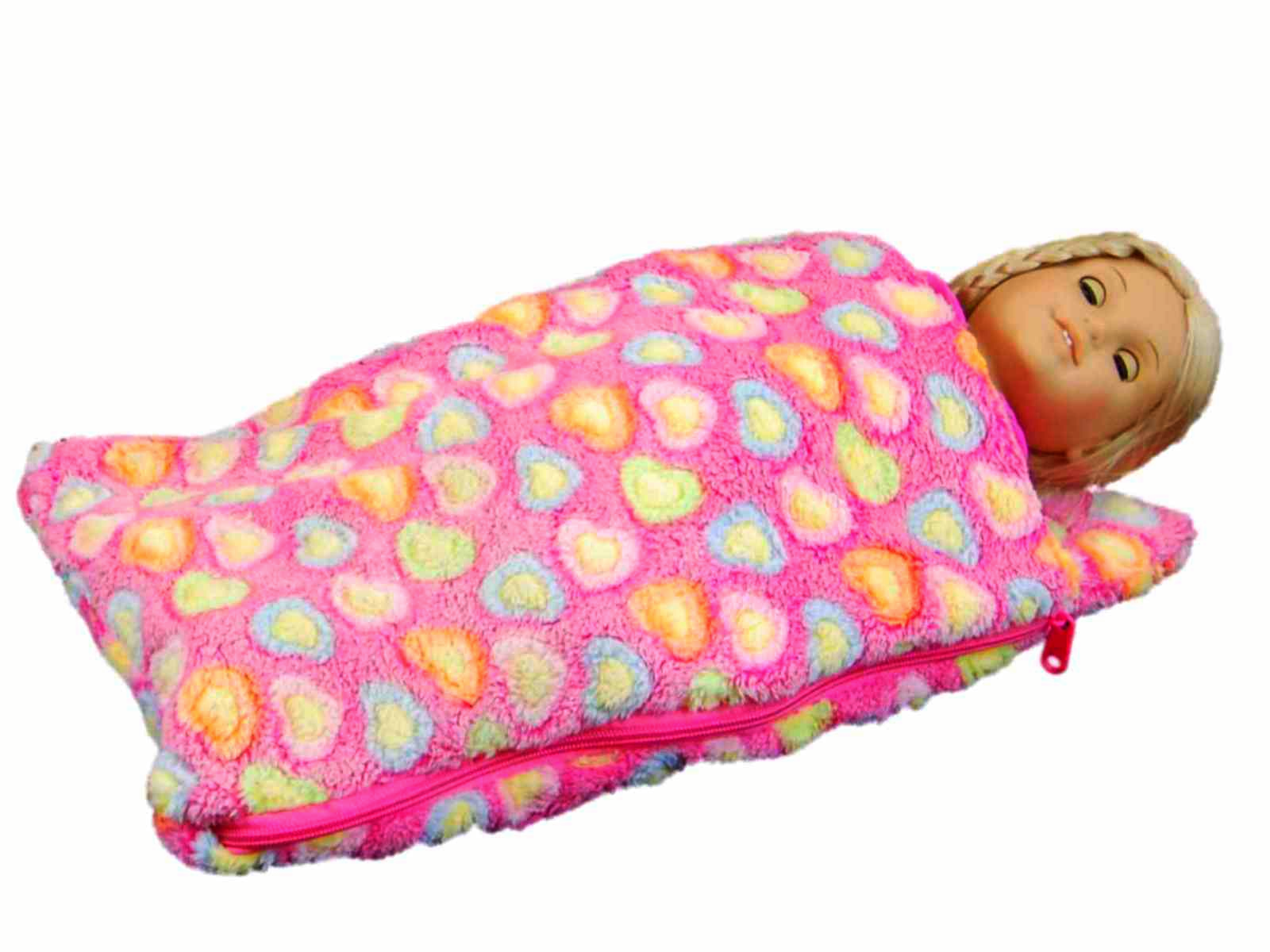 Sleeping Bag For American Girl Dolls Pink