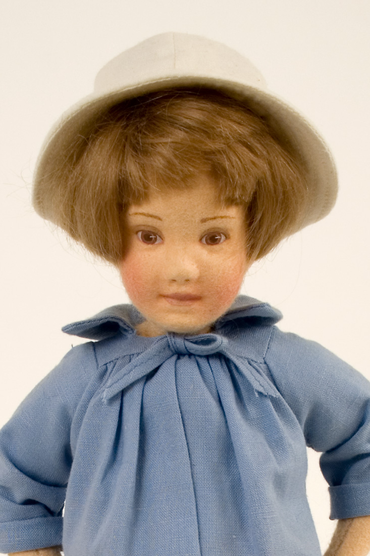 Christopher Robin (pocket) felt art doll by J. John Wright