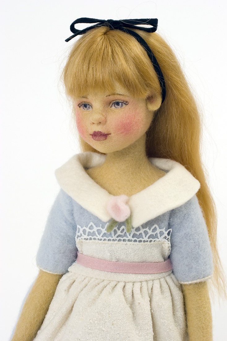 Alice Felt Molded Limited Edition Art Doll By Maggie Iacono