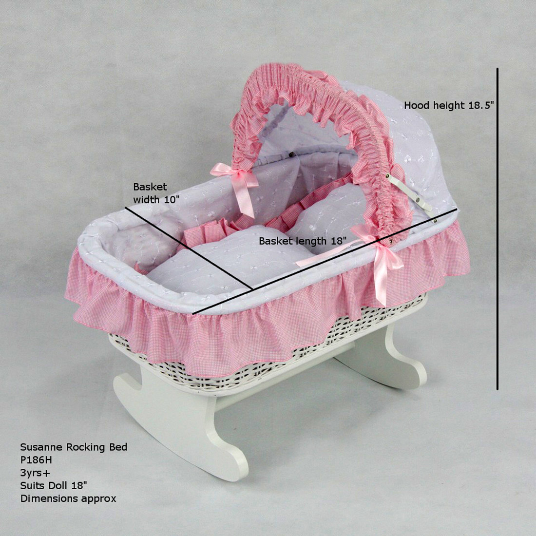 rocking doll bed