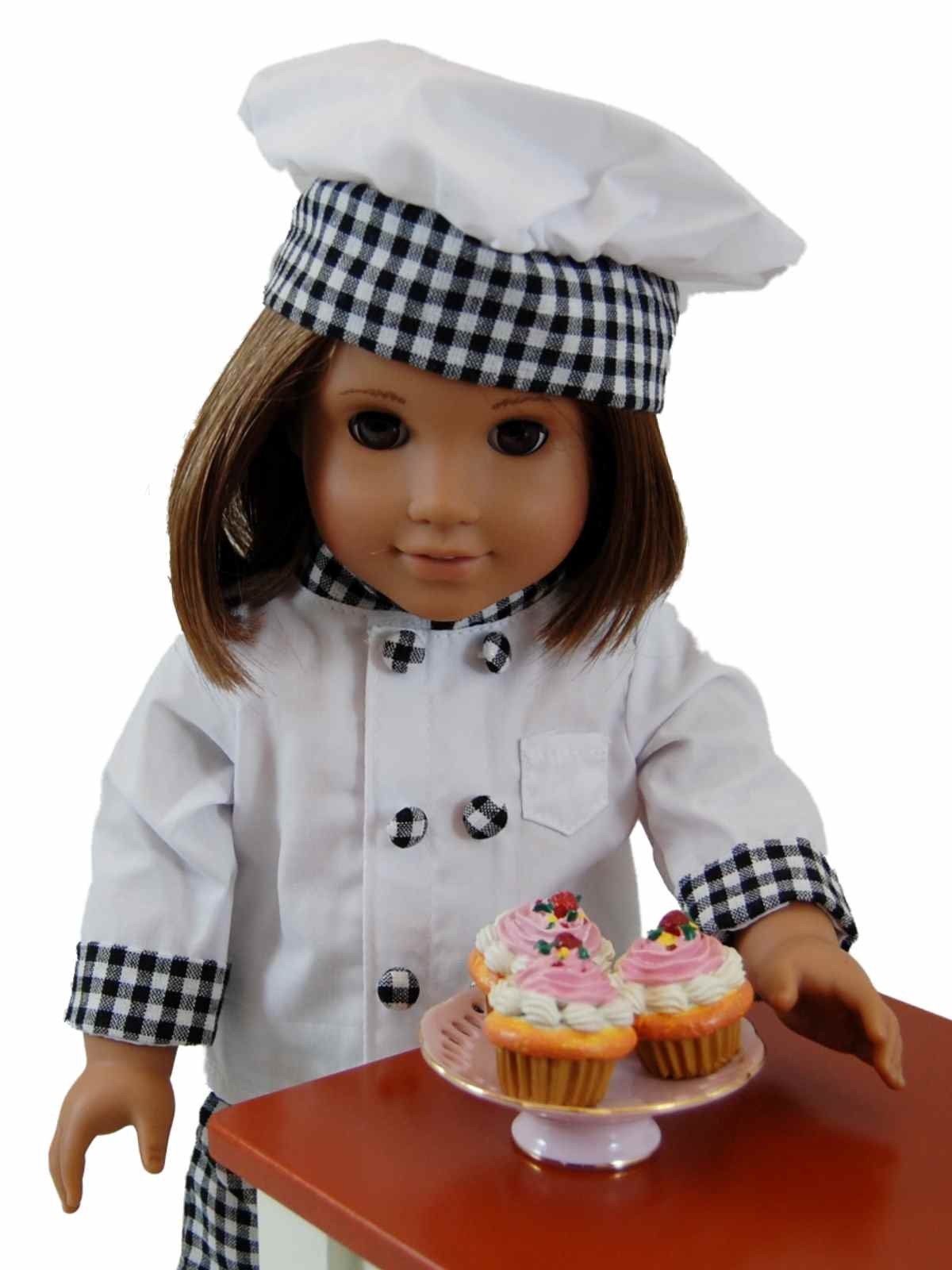 3 Cupcakes Set for 18&quot; American Girl¨ Doll