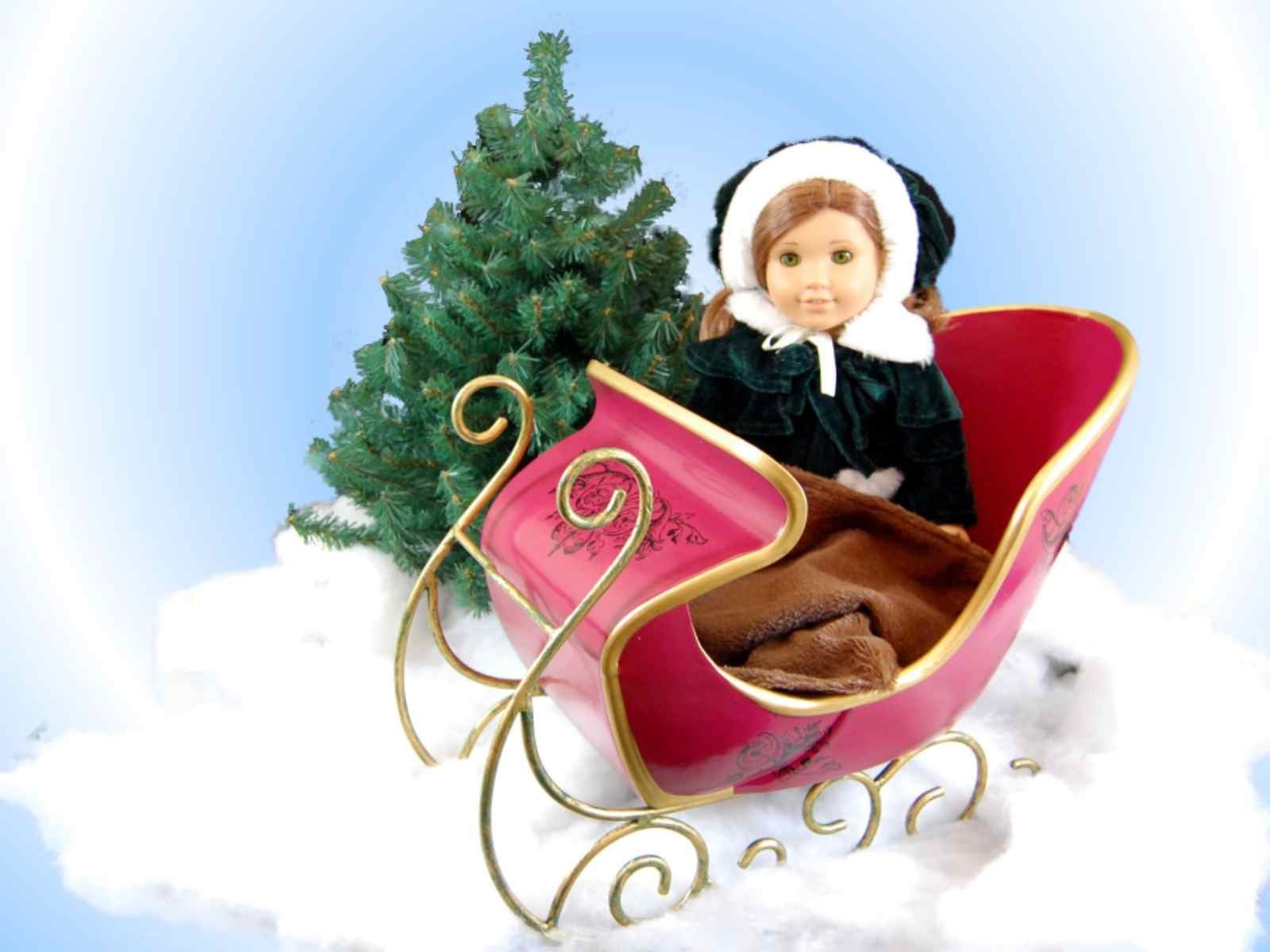 american girl doll sleigh