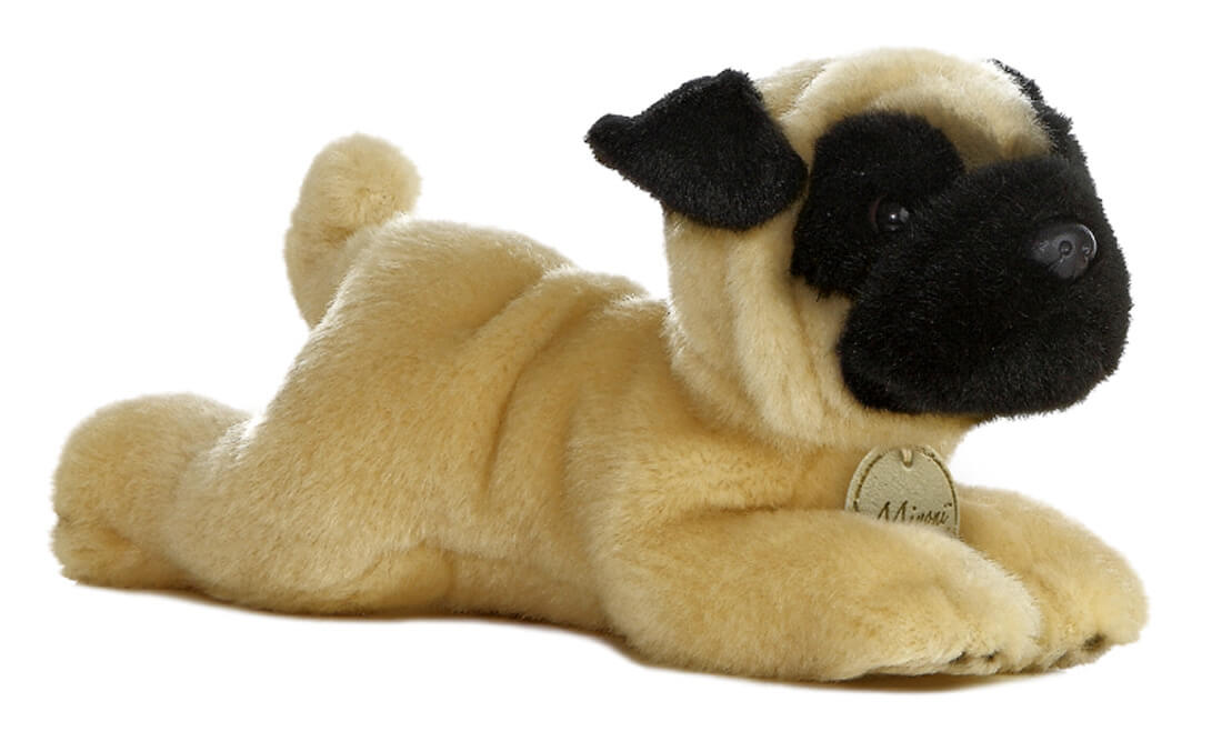 Pug plush animal toy by Aurora