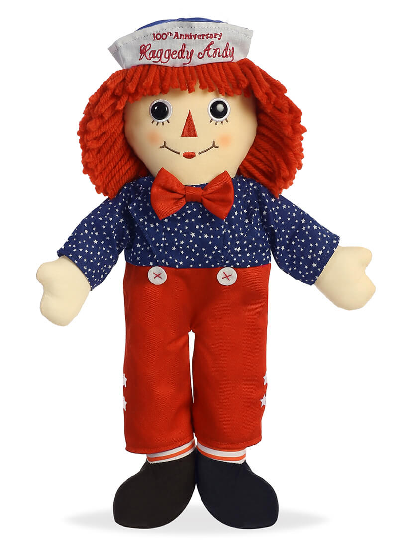 Stars and Stripes Raggedy Andy doll by Aurora