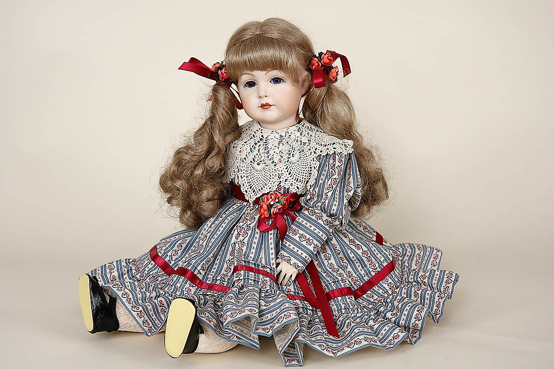 8988_1 JB Dolls porcelain doll S and H repro