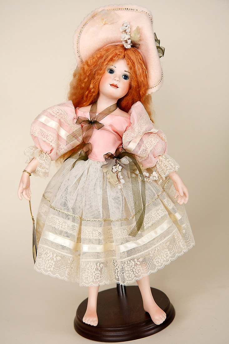 Fern 9/50 - porcelain soft body limited edition art doll by Ann Jackson