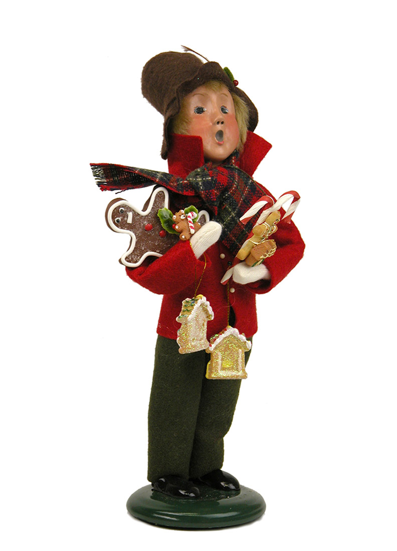 Boy with Gingerbread - caroler figurine by Byers' Choice, Ltd.