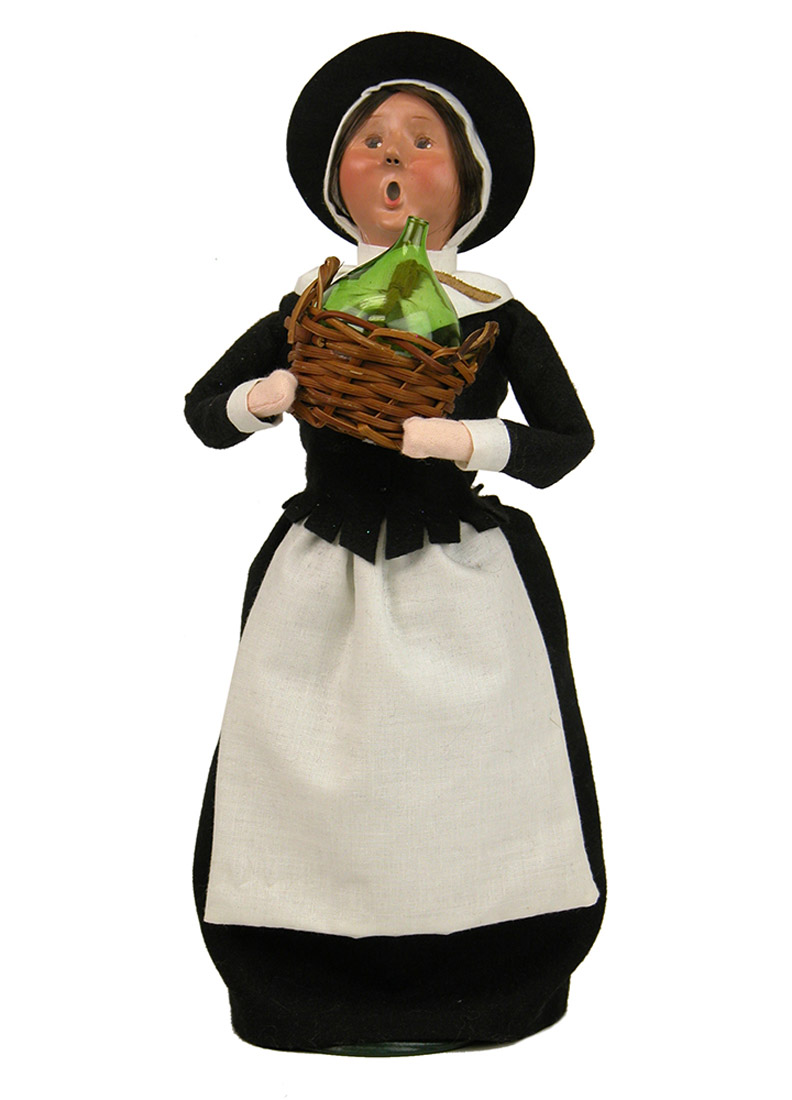 Pilgrim Girl Byers' Choice caroler figurine