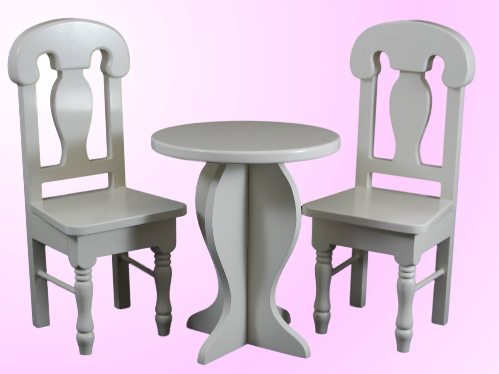 Cafe Table Chair Set Furniture Fits 18 American Girl Dolls