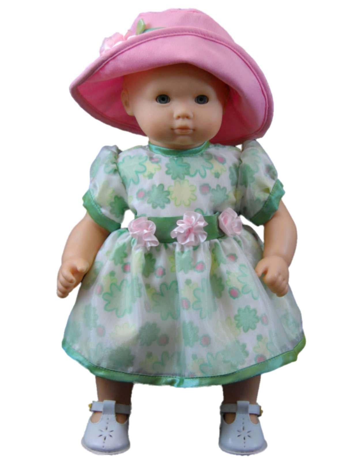 Pretty Floral Dress For 15" American Girl Bitty Baby¨ Doll Clothes