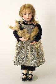 Collectible Limited Edition Porcelain soft body doll Heather by Linda Mason
