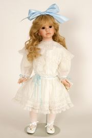 Collectible Limited Edition Porcelain soft body doll Alexandra by Linda Mason