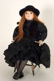 Collectible Limited Edition Porcelain soft body doll Carolyn by Linda Mason