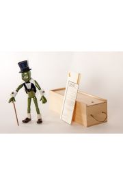 Main image of Talking Cricket from Pinocchio wood art doll by Marlene Xenis