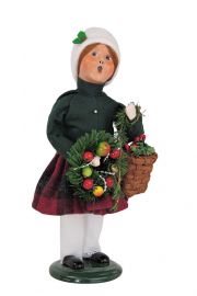 Image of Evergreen Girl caroler figurine from Byers' Choice Ltd.