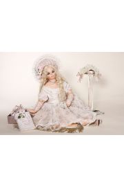 Lane - collectible limited edition porcelain soft body art doll by doll artist Sylvia Weser.