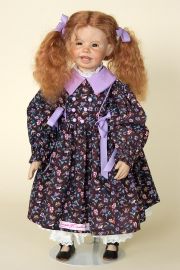 Tessi - collectible limited edition porcelain soft body art doll by doll artist Inge Enderle.