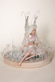 Ice Princess - collectible one of a kind porcelain art doll by doll artist Dorothy Hoskins.