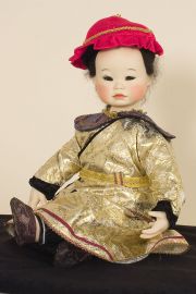 Shih Huang - collectible limited edition porcelain soft body art doll by doll artist Yolanda Bello.