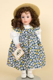 Daisy - limited edition porcelain collectible doll  by doll artist Wendy Lawton.