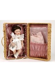 Baby Boutique Pink - limited edition porcelain collectible doll  by doll artist Wendy Lawton.