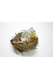 Bird Nest Fairy - collectible one of a kind porcelain art doll by doll artist Michelle Robison.