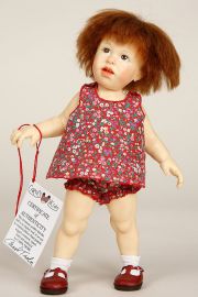 Rose - collectible limited edition resin art doll by doll artist Carol Trobe.