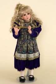 Colby - collectible limited edition porcelain soft body art doll by doll artist Peggy Dey.