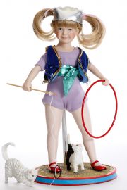 Maggie the Animal Trainer - limited edition porcelain soft body collectible doll  by doll artist Ashton-Drake.