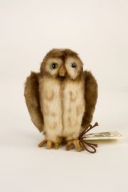 Pocket Owl - collectible limited edition felt molded miniature doll by doll artist R John Wright.