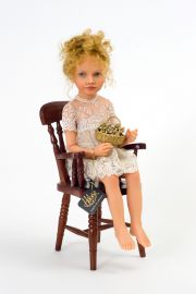 Paule no.2 - collectible limited edition resin art doll by doll artist Heloise.