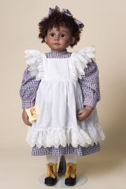 Aurora - collectible limited edition porcelain art doll by doll artist Cheryl Pabst-May.