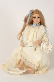 Jole' Blon - collectible limited edition porcelain soft body art doll by doll artist Janet Ness.