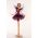 Main image of Violet Ballerina wood art doll by Marlene Xenis
