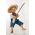 Main image of Huckleberry Finn wood art doll by Marlene Xenis