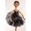 Detail image of Prima Ballerina Black Swan wood art doll by Marlene Xenis