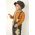 Bobby Lynn - collectible limited edition porcelain soft body art doll by doll artist Janet Ness.