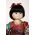 Mayumi - collectible limited edition porcelain soft body art doll by doll artist Yolanda Bello.