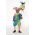 Harlequin - collectible one of a kind paperclay art doll by doll artist Nancy Wiley.