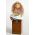 Girl on Box no.116 - collectible one of a kind resin art doll by doll artist Hal Payne.