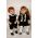 Christmas Boy and Girl - collectible limited edition vinyl play doll by doll artist Johanna Zook.