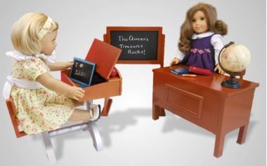 School Teacher Desk Set for American Girl Doll