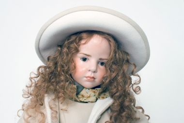 Collectible Limited Edition Wax over Porcelain doll Sophia by Hildegard Gunzel