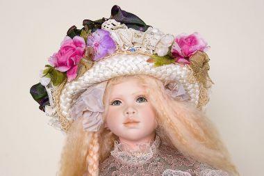 Collectible Limited Edition Porcelain soft body doll Kashin by Cindy Koch