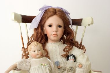 Collectible Limited Edition Porcelain soft body doll Yesterday's Child 1 by Linda Mason
