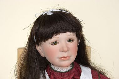 Karen - collectible limited edition porcelain art doll by doll artist Beth Cameron.