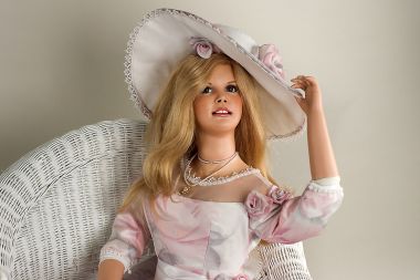 Collectible One of a Kind Porcelain soft body doll Kendall by Gwen McNeill