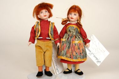 Collectible Limited Edition Porcelain doll Hansel and Gretel Set by Robert Tonner